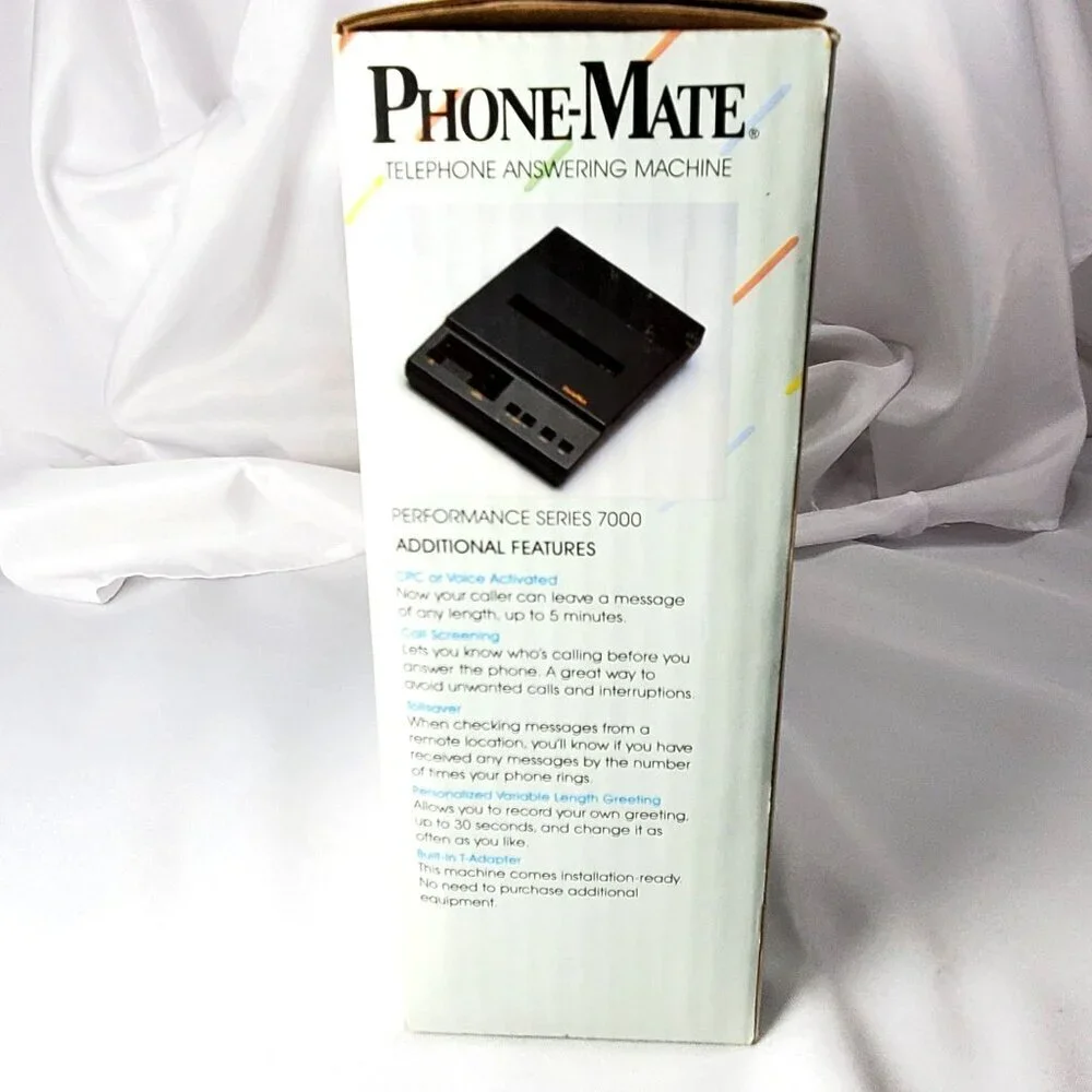 VTG 1986 Phone-Mate Telephone Answering Machine Performance Series 7000 NIB - Picture 11 of 14